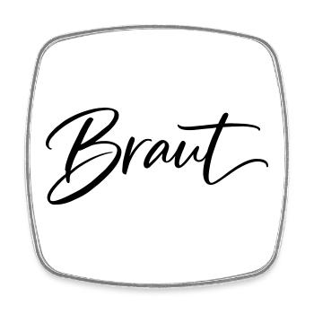 Team Bride - Square fridge magnet - white - Front