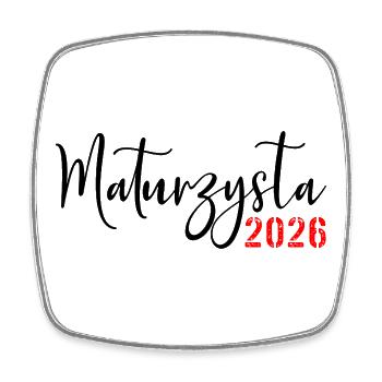 Abschluss der High School 2026 - Viereckiger Kühlschrankmagnet - Weiß - Vorne