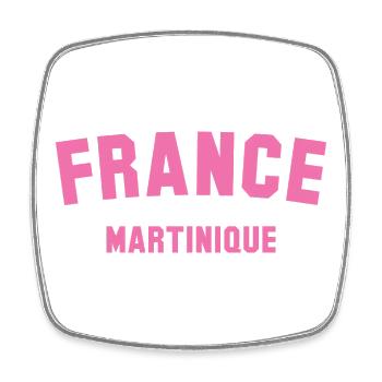 Martinique France Caribbean Karibik - Square fridge magnet - white - Front