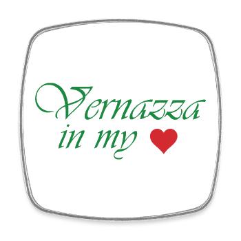 Vernazza in My Heart - Square fridge magnet - white - Front