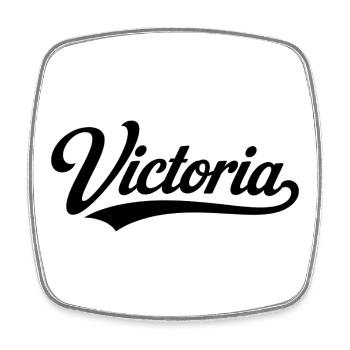 Victoria name first last family - Square fridge magnet - white - Front