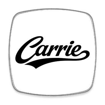 Carrie name first last family gifts  - Square fridge magnet - white - Front