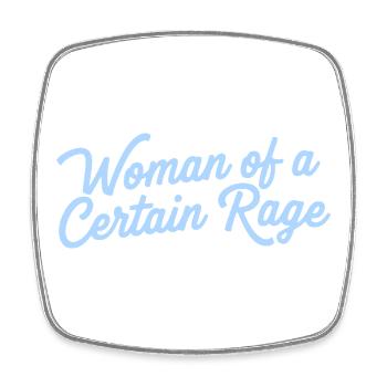 Femme d’une certaine rage pour la chemise des femmes fortes - Magnet carré - blanc - Devant