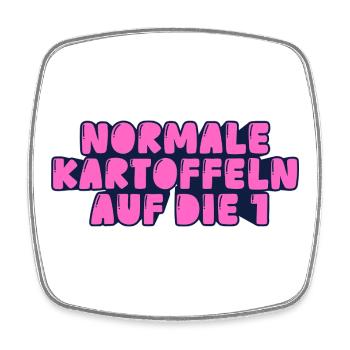 normale Kartoffeln auf die 1 - Viereckiger Kühlschrankmagnet - Weiß - Vorne