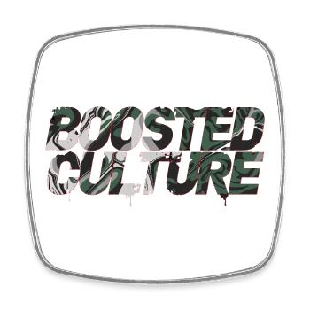 Boosted JDM Car Szene Turbo Tuning Culture Fans - Viereckiger Kühlschrankmagnet - Weiß - Vorne