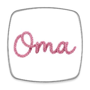 granny - Square fridge magnet - white - Front