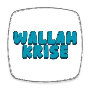 Crise du Wallah - Magnet carré - blanc - Devant