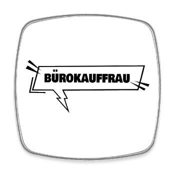 Buerokauffrau als Ausbildung - Viereckiger Kühlschrankmagnet - Weiß - Vorne