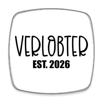 Engagement Fiancé 2026 - Square fridge magnet - white - Front