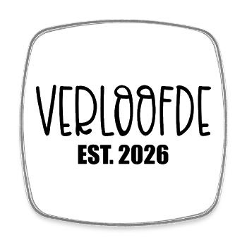 Wedding Engagement Fiancé 2026 - Square fridge magnet - white - Front