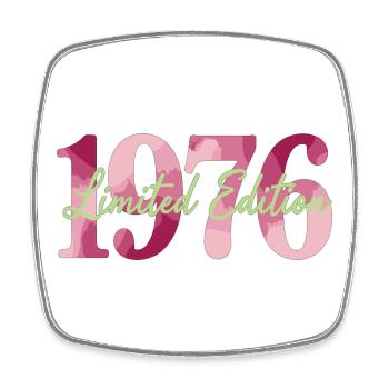 Édition limitée 1976 anniversaire vintage - Magnet carré - blanc - Devant