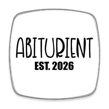 Diplôme de fin d’études secondaires 2026 - Magnet carré - blanc - Devant