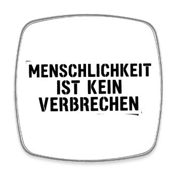 Human Rights Statement Typografie Design - Viereckiger Kühlschrankmagnet - Weiß - Vorne