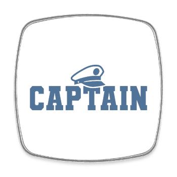 Kapitän Bootsfahrer Sailor Sailing Nautical Boat - Viereckiger Kühlschrankmagnet - Weiß - Vorne