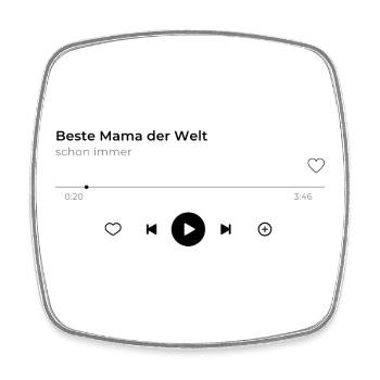 Mama Geschenk Personalisiert Foto Muttertag - Viereckiger Kühlschrankmagnet - Weiß - Vorne