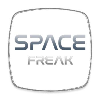 Space Freak Celestial Gradient Tee - Viereckiger Kühlschrankmagnet - Weiß - Vorne