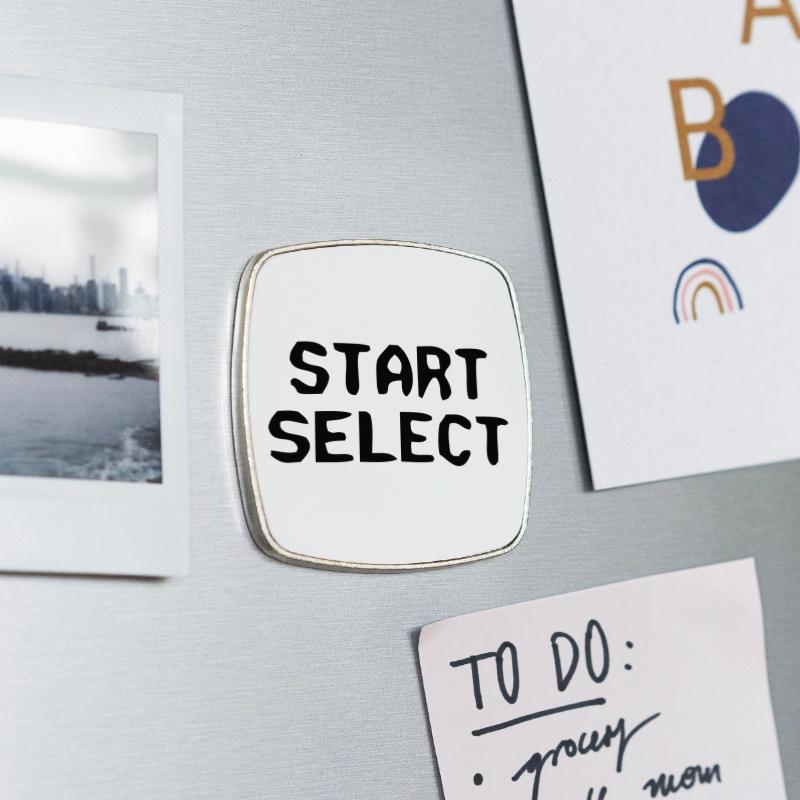 Square fridge magnet
