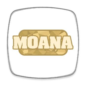 Moana als Bio - Viereckiger Kühlschrankmagnet - Weiß - Vorne