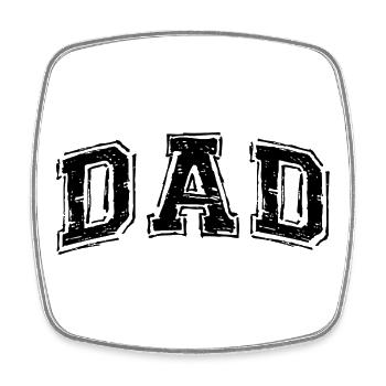 Papa, papa, cadeau de la fête des pères - Magnet carré - blanc - Devant