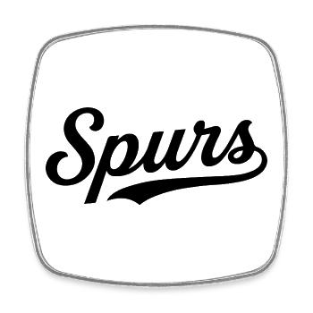  Spurs Basketball San Antonio Go Spurs Go Team - Square fridge magnet - white - Front