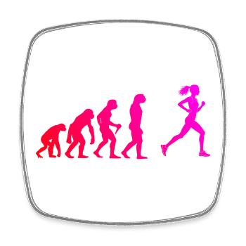 Idée cadeau pour la course de marathon pour le coureur - Magnet carré - blanc - Devant