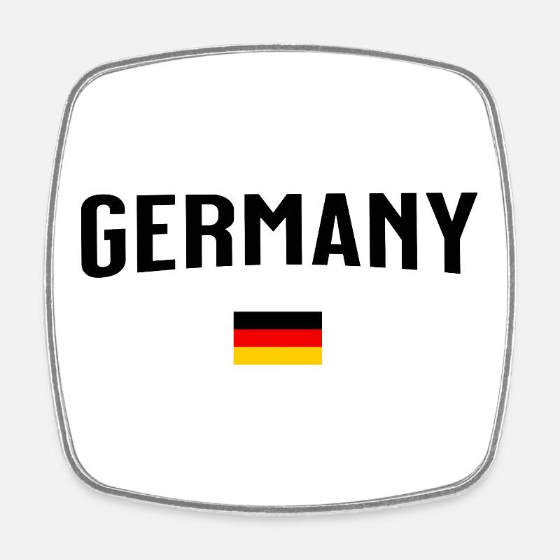 Germany - Viereckiger Kühlschrankmagnet - Weiß