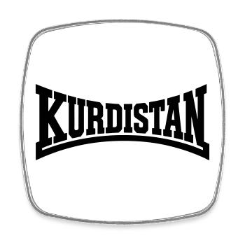 Kurdistan wear - Square fridge magnet - white - Front
