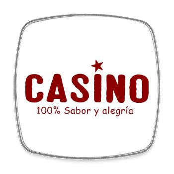 Casino – 100% Sabor y Alegría | Salsa Cubana  - Viereckiger Kühlschrankmagnet - Weiß - Vorne