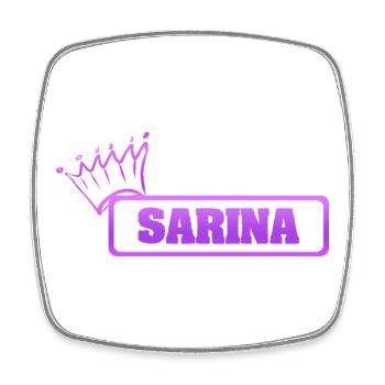 Sarina enfant - Magnet carré - blanc - Devant