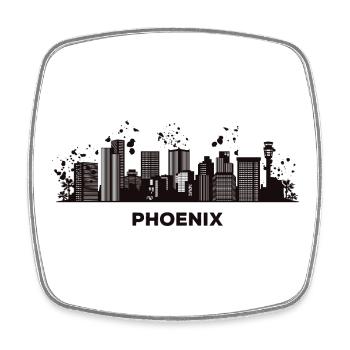 Phéniciens Skyline Phoenix - Magnet carré - blanc - Devant