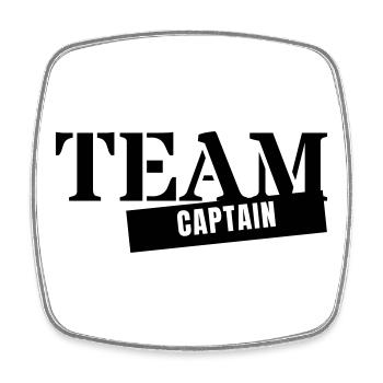 Team Captain - Kapitän Coach Trainer Gruppe Chef - Square fridge magnet - white - Front