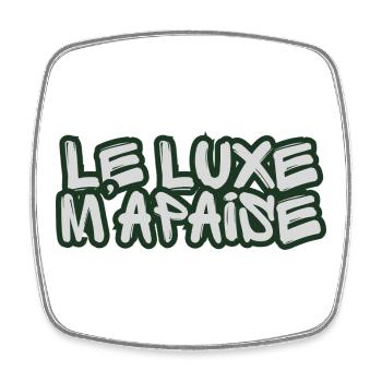Le Luxe Graffiti Français - Magnet carré - blanc - Devant
