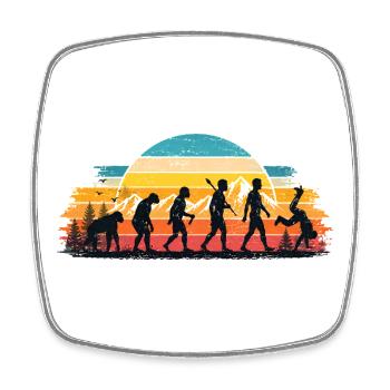 Handstand Breakdance Gift for Gymnast - Square fridge magnet - white - Front