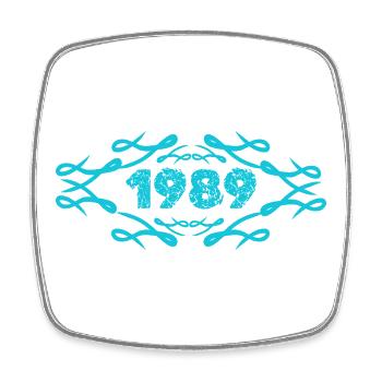 Idée cadeau 1989 - Magnet carré - blanc - Devant