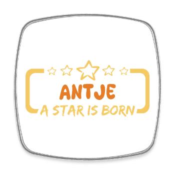 Saying Antje - Square fridge magnet - white - Front