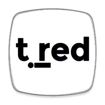 Tired - Square fridge magnet - white - Front