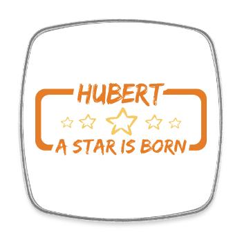 Cadeau pour Hubert - Magnet carré - blanc - Devant