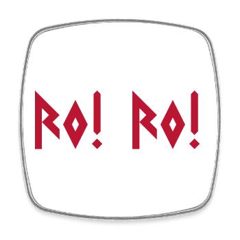 Calm! Calm! – Norwegian Viking - Square fridge magnet - white - Front