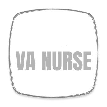 Pensionierte VA-Krankenschwester – lustiges Ruhestandsgeschenk - Viereckiger Kühlschrankmagnet - Weiß - Vorne