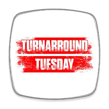 Turnarround tuesday Aktienmarkt Börse Trader - Viereckiger Kühlschrankmagnet - Weiß - Vorne
