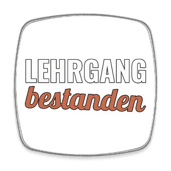 Feuerwehr Ausbildung Geschenk zum Lehrgangsabschlu - Viereckiger Kühlschrankmagnet - Weiß - Vorne