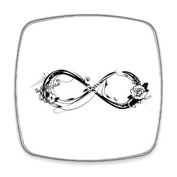 A symbol of infinity - Square fridge magnet - white - Front