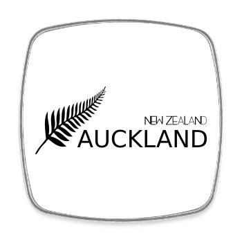 Ville des Voiles Auckland Nouvelle-Zélande - Magnet carré - blanc - Devant