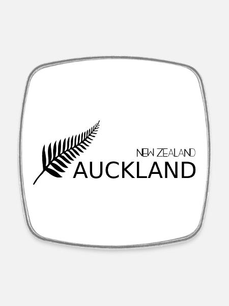 City of Sails, Auckland, Neuseeland - Viereckiger Kühlschrankmagnet - Weiß