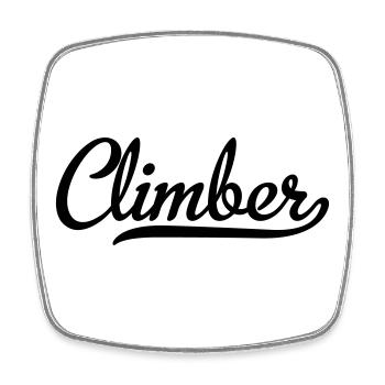 6061912 127796595 climber - Viereckiger Kühlschrankmagnet - Weiß - Vorne
