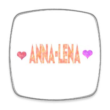 Anna-Lena - Viereckiger Kühlschrankmagnet - Weiß - Vorne