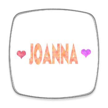 Joanna - Square fridge magnet - white - Front