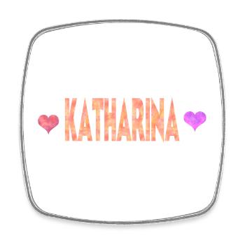 Catherine - Square fridge magnet - white - Front