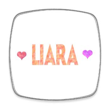 Liara - Magnet carré - blanc - Devant
