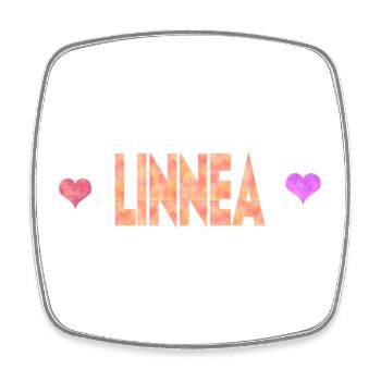 Linnea - Square fridge magnet - white - Front